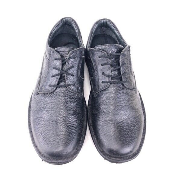 Aetrex Pebbled Black Leather Plain Toe Oxfords 10.5M main image 11